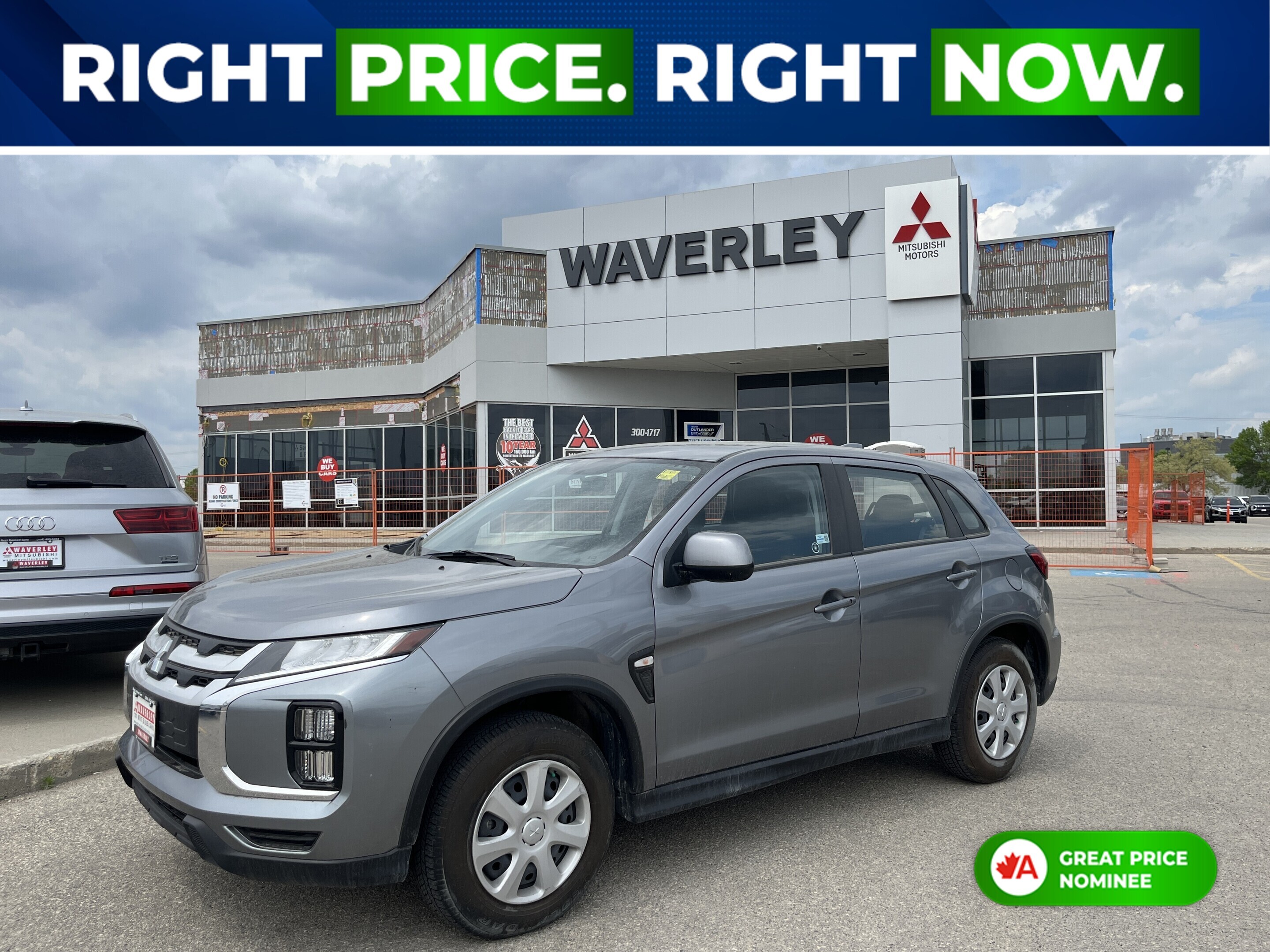 Gray 2023 Mitsubishi RVR ES AWC SUV / Crossover Continuously Variable Transmission