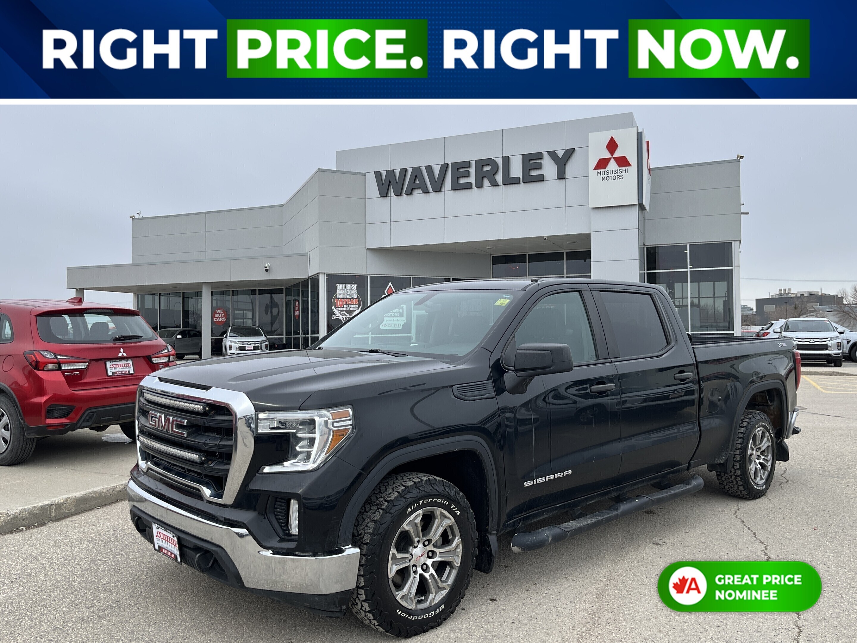 Black 2021 GMC Sierra 1500 Crew Cab 4WD Pickup Truck Four-Wheel Drive