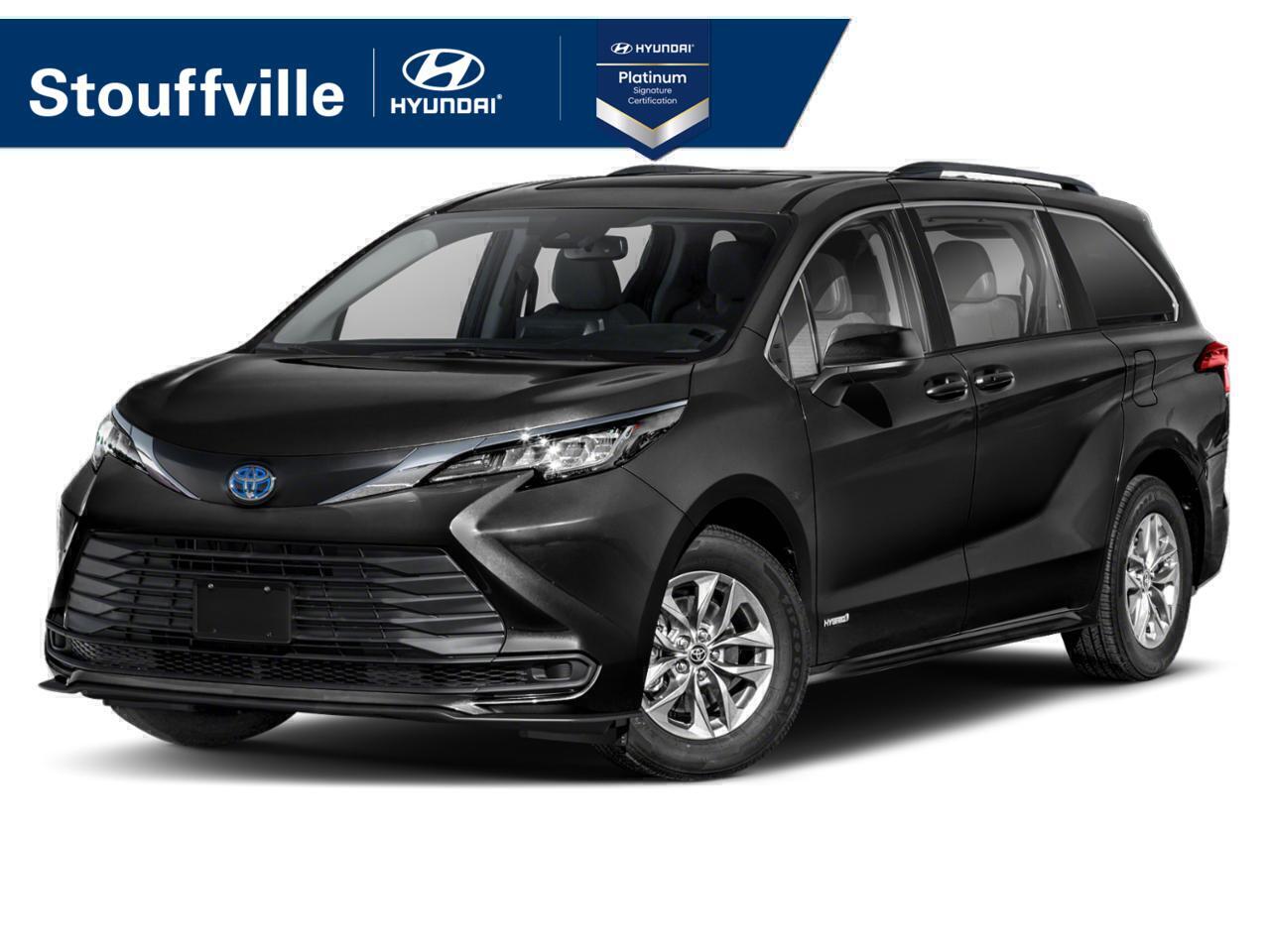 Black 2021 Toyota Sienna LE 8-Passenger FWD Minivan Front-Wheel Drive Continuously Variable Transmission