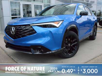 Blue 2026 Acura ADX SH-AWD with Platinum Elite and A-Spec Package SUV / Crossover Continuously Variable Transmission