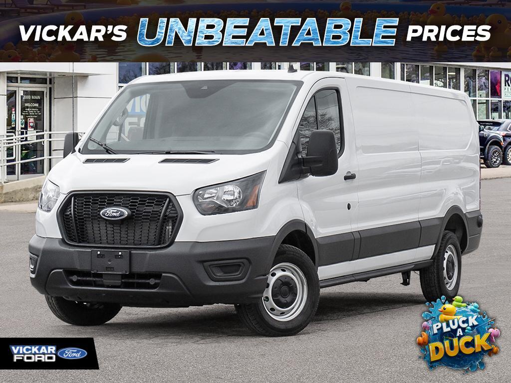 White 2025 Ford Transit Cargo 150 Low Roof RWD Van Rear-Wheel Drive Automatic
