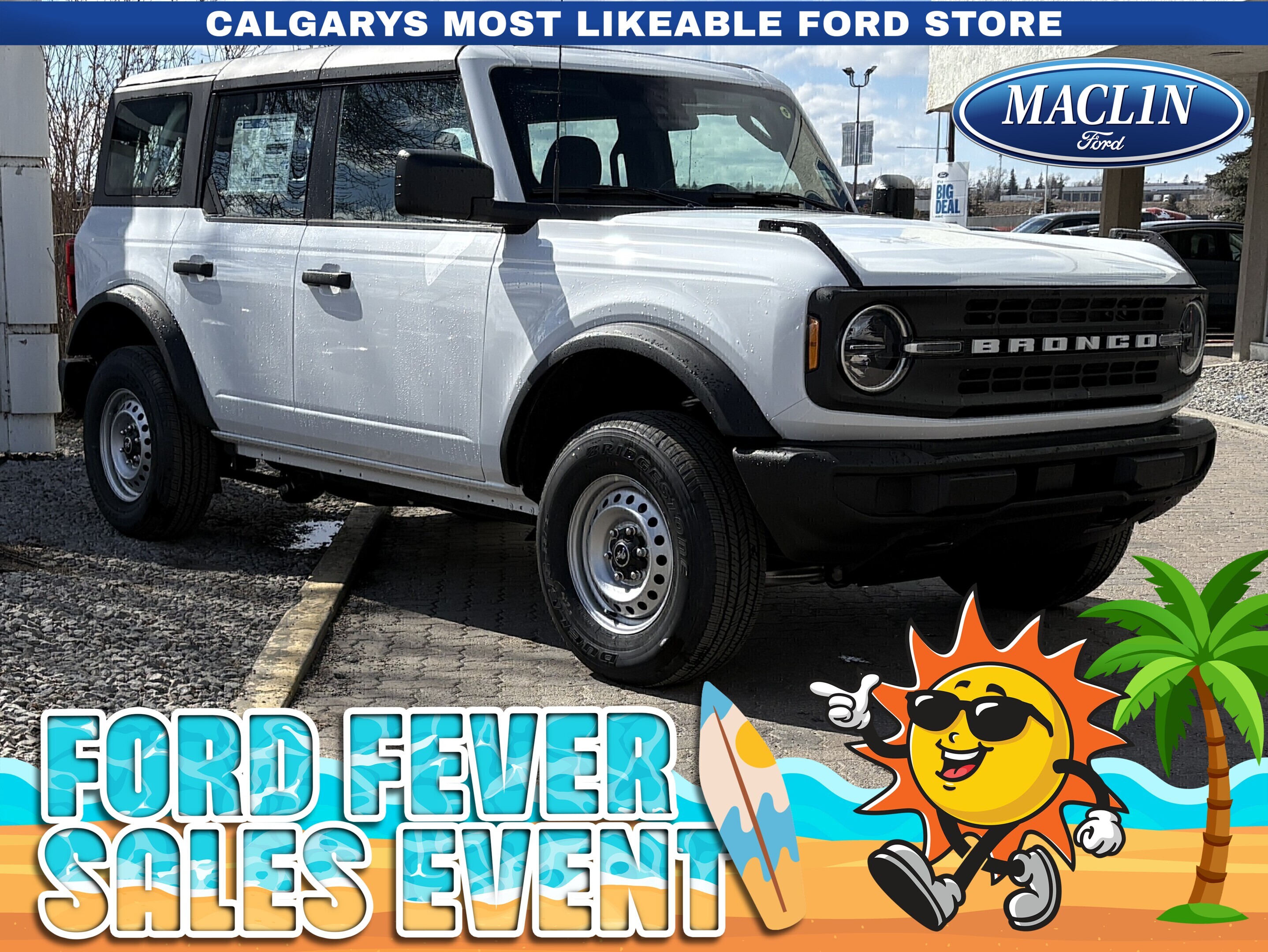 White 2026 Ford Bronco 4-Door 4WD SUV / Crossover Four-Wheel Drive Automatic