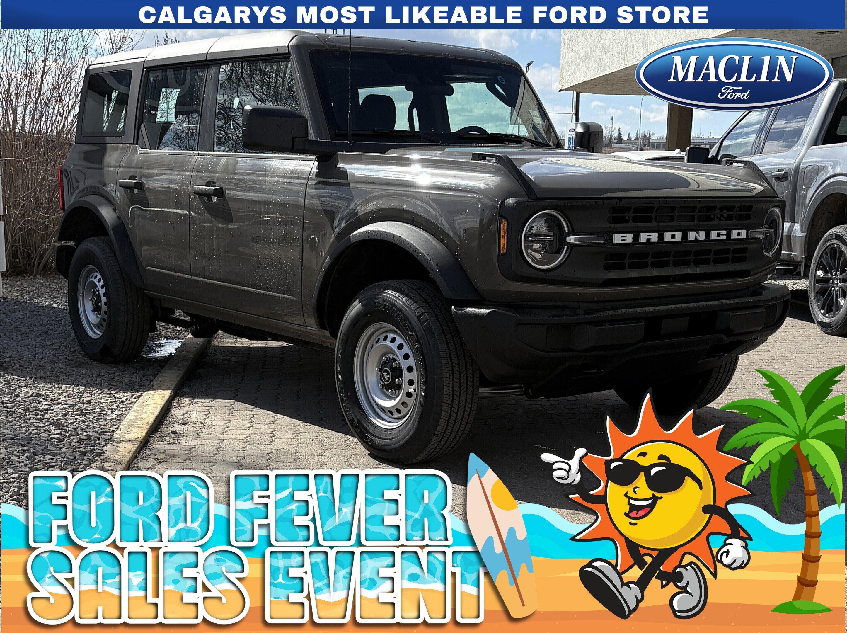 Gray 2026 Ford Bronco 4-Door 4WD SUV / Crossover Four-Wheel Drive Automatic