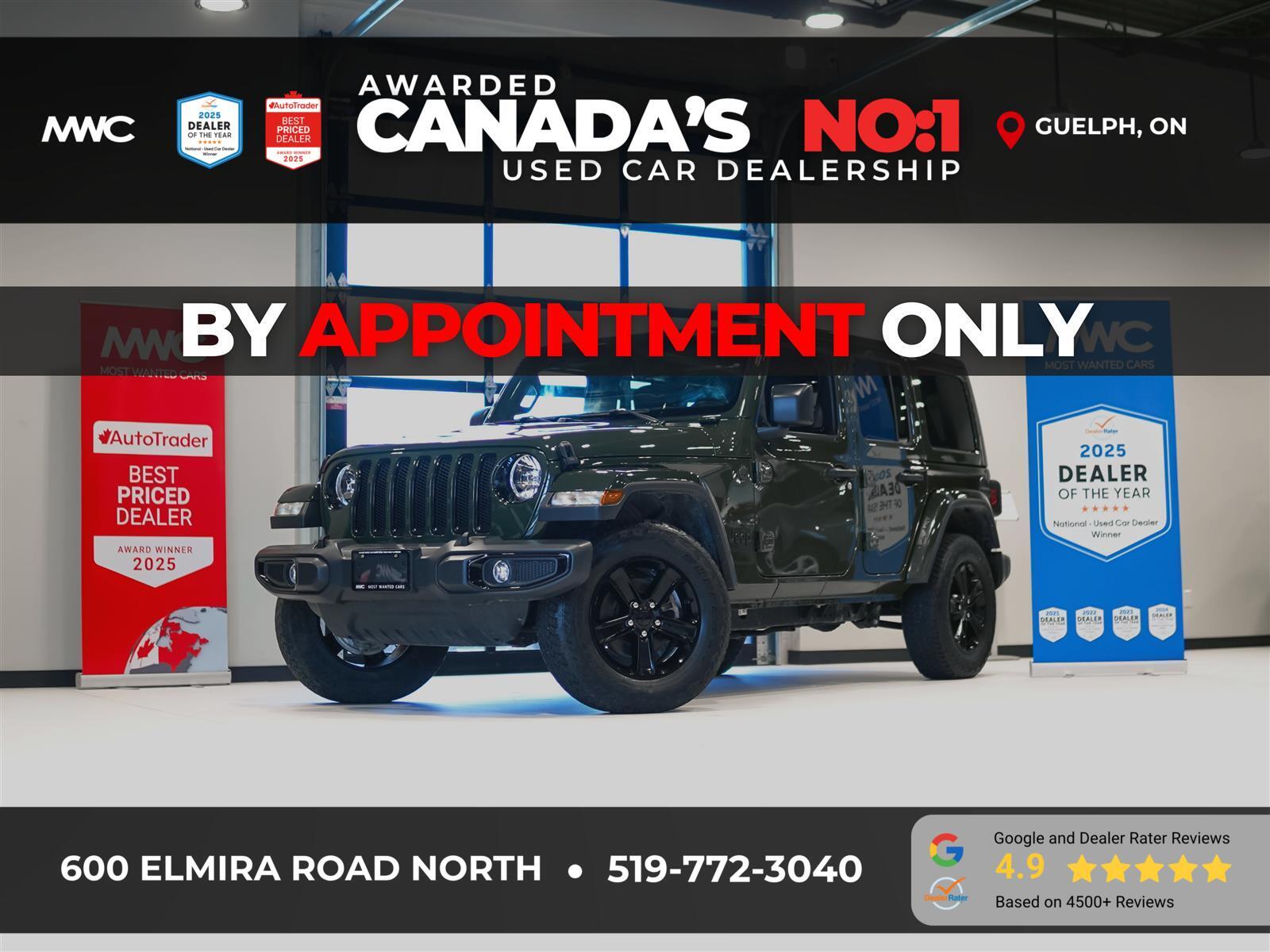 2023 Jeep Wrangler SAHARA ALTITUDE | 4X4 | LEATHER | 3.6 6 CYL | NO ACCIDENTS
