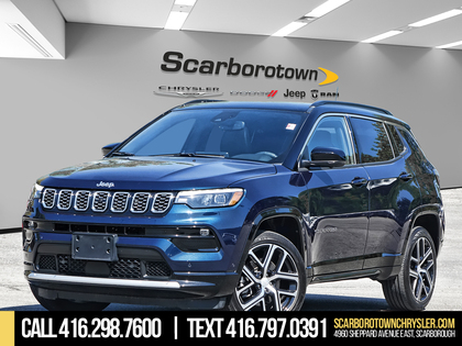 Blue 2024 Jeep Compass Limited 4WD SUV / Crossover Four-Wheel Drive 8-Speed Automatic