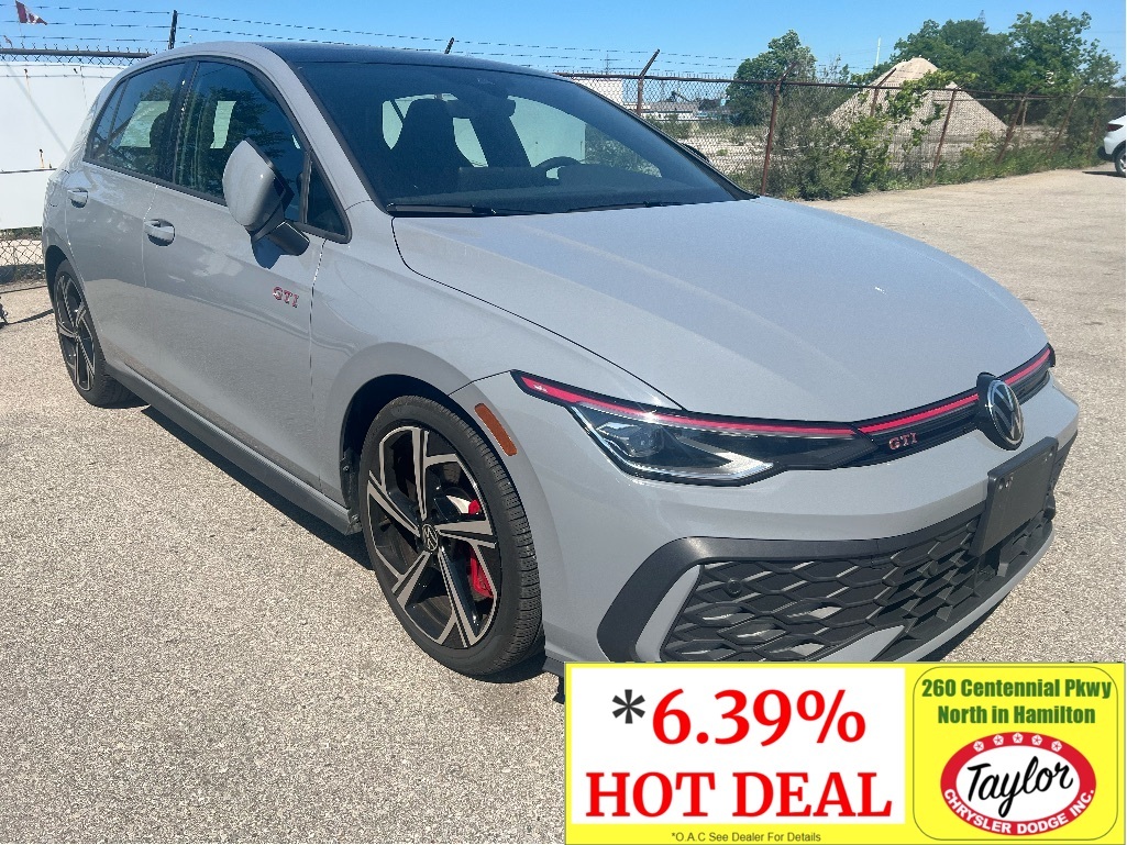 Gray 2025 Volkswagen Golf GTI Hatchback 7-Speed Automatic