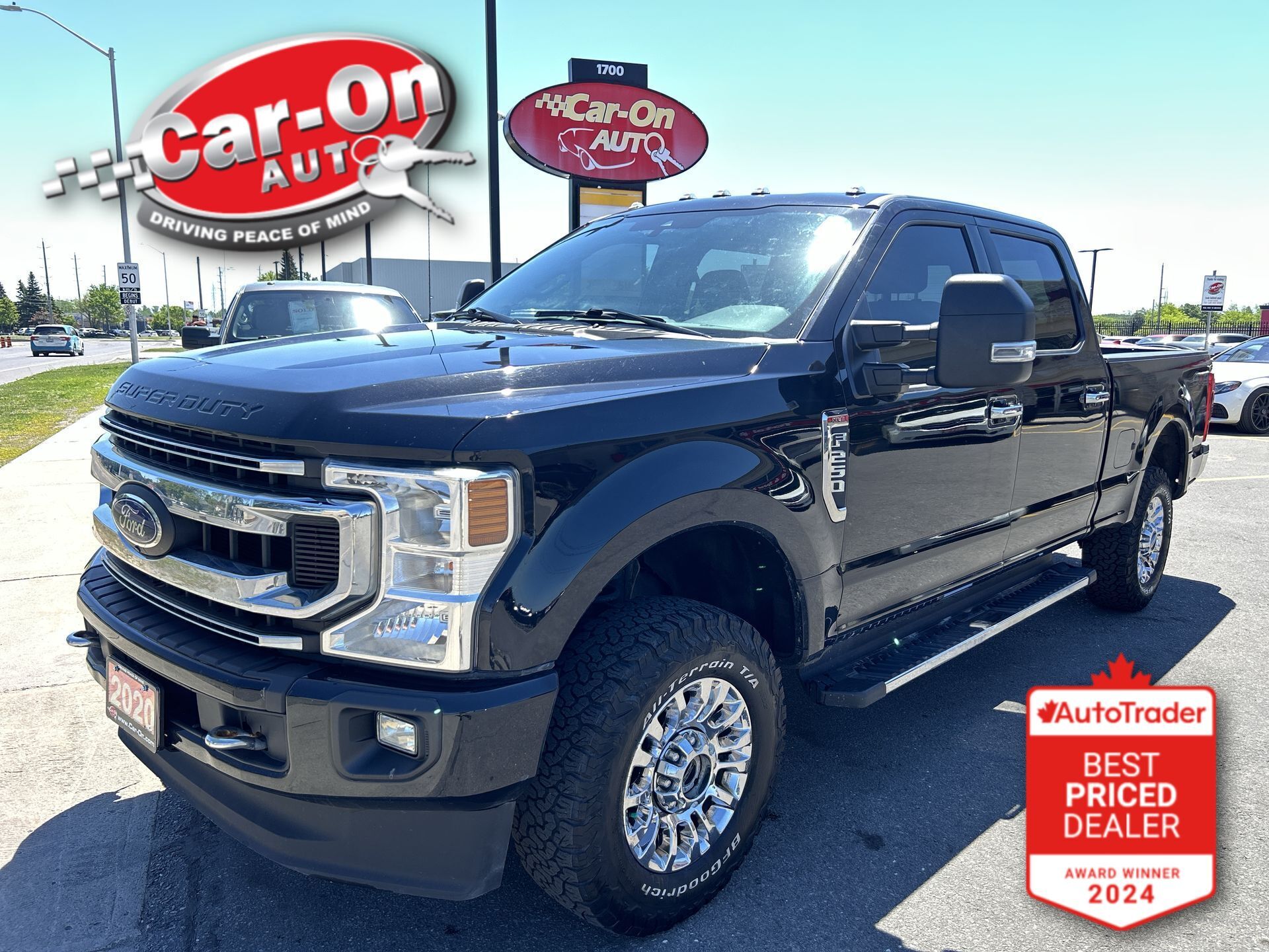 Black 2020 Ford F-250 Super Duty XLT Crew Cab 4WD Pickup Truck Four-Wheel Drive Automatic