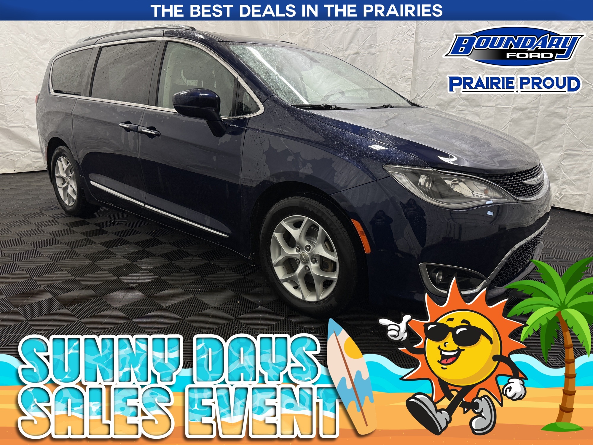 Blue 2018 Chrysler Pacifica Touring L Plus FWD Minivan Front-Wheel Drive 9-Speed Automatic