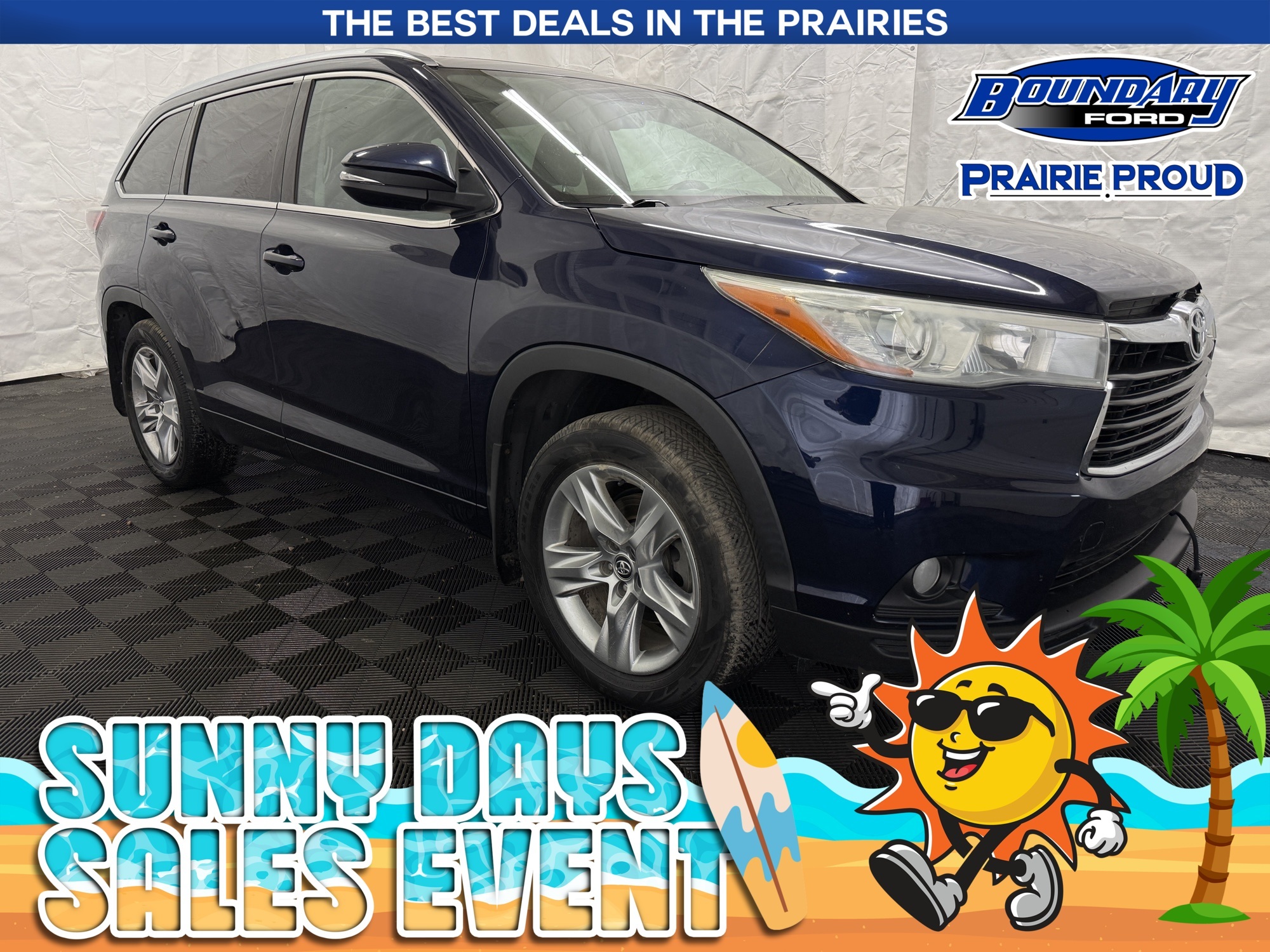 Blue 2016 Toyota Highlander Limited AWD SUV / Crossover All-Wheel Drive 6-Speed Automatic