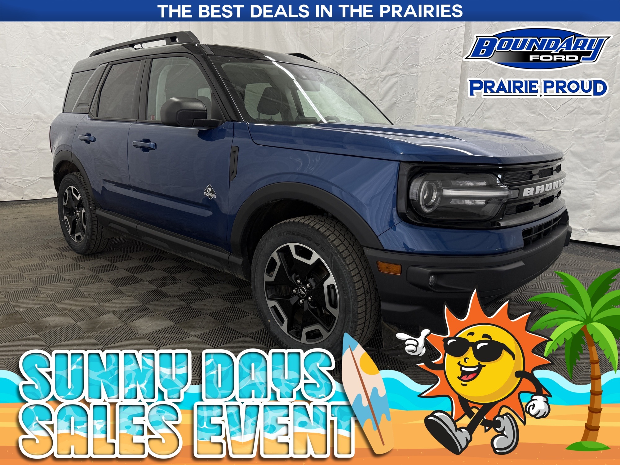 Blue 2024 Ford Bronco Sport Outer Banks AWD SUV / Crossover All-Wheel Drive 8-Speed Automatic