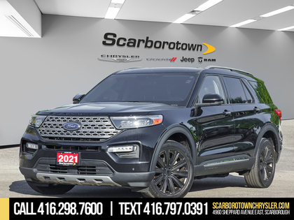 Black 2021 Ford Explorer Limited AWD SUV / Crossover All-Wheel Drive Automatic