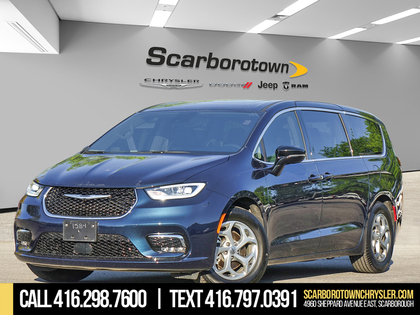 Blue 2024 Chrysler Pacifica Limited FWD Minivan Front-Wheel Drive Automatic