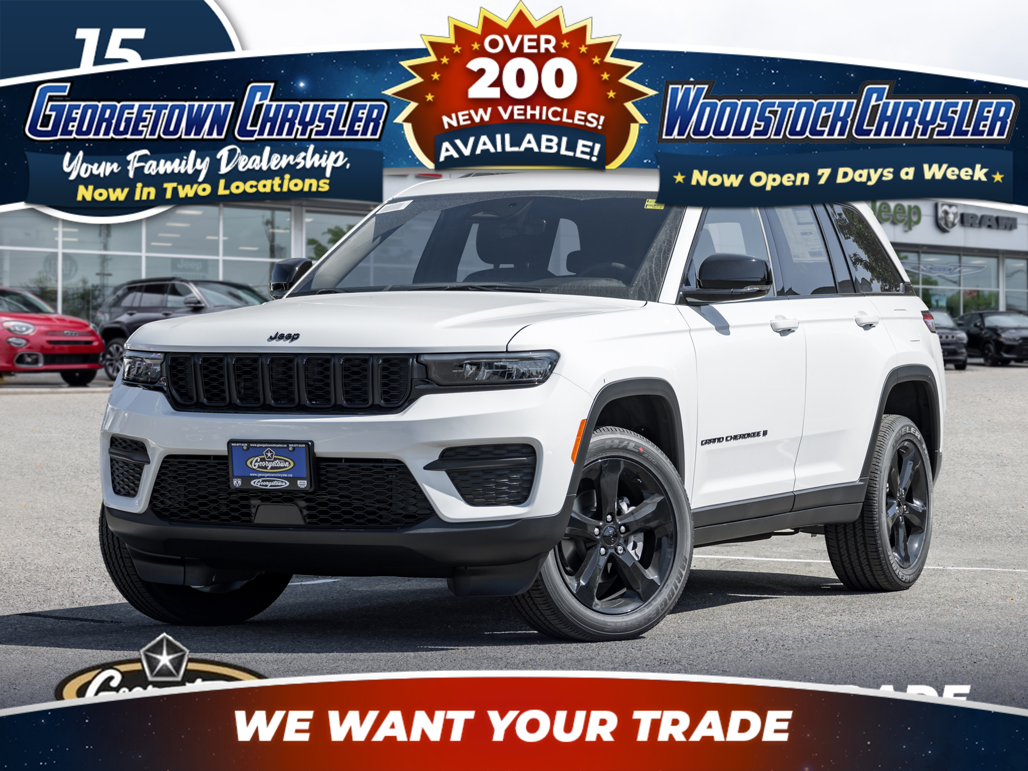 White 2025 Jeep Grand Cherokee Altitude 4WD SUV / Crossover Four-Wheel Drive 8-Speed Automatic
