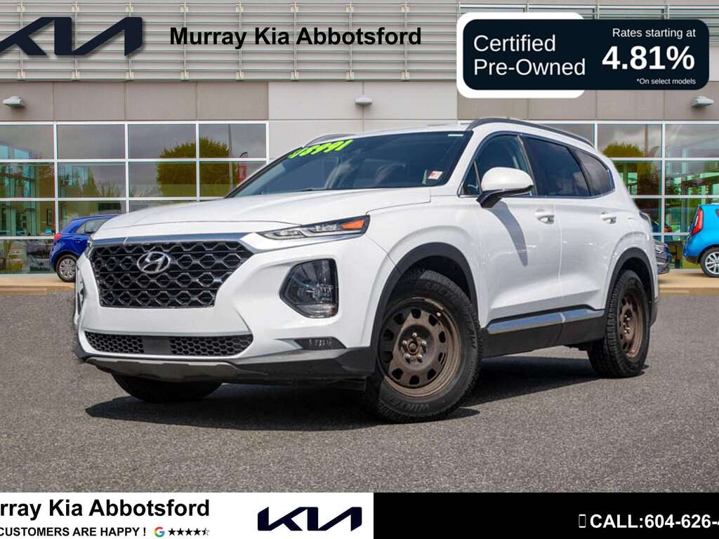 Quartz White 2020 Hyundai Santa Fe 2.4L SE AWD SUV / Crossover All-Wheel Drive