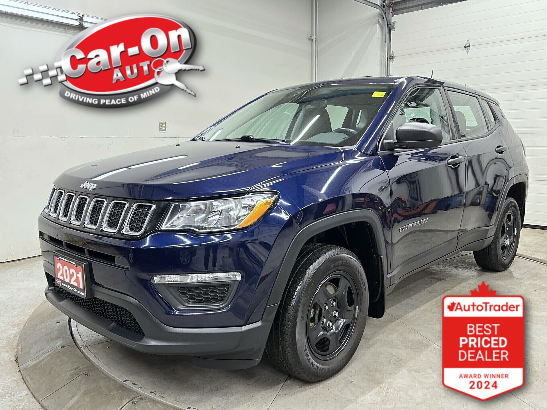 Blue 2021 Jeep Compass Sport 4WD SUV / Crossover Four-Wheel Drive Automatic