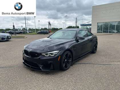 Black 2018 BMW M4 Coupe RWD Coupe Rear-Wheel Drive 6-Speed Manual
