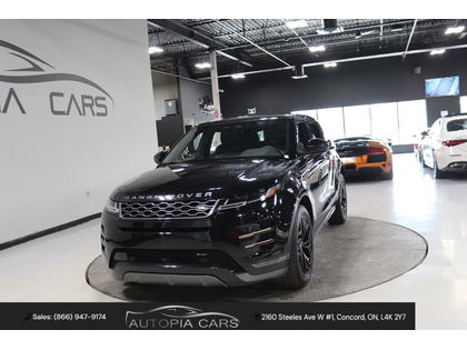 Black 2023 Land Rover Range Rover Evoque P250 R-Dynamic SE AWD SUV / Crossover All-Wheel Drive Automatic