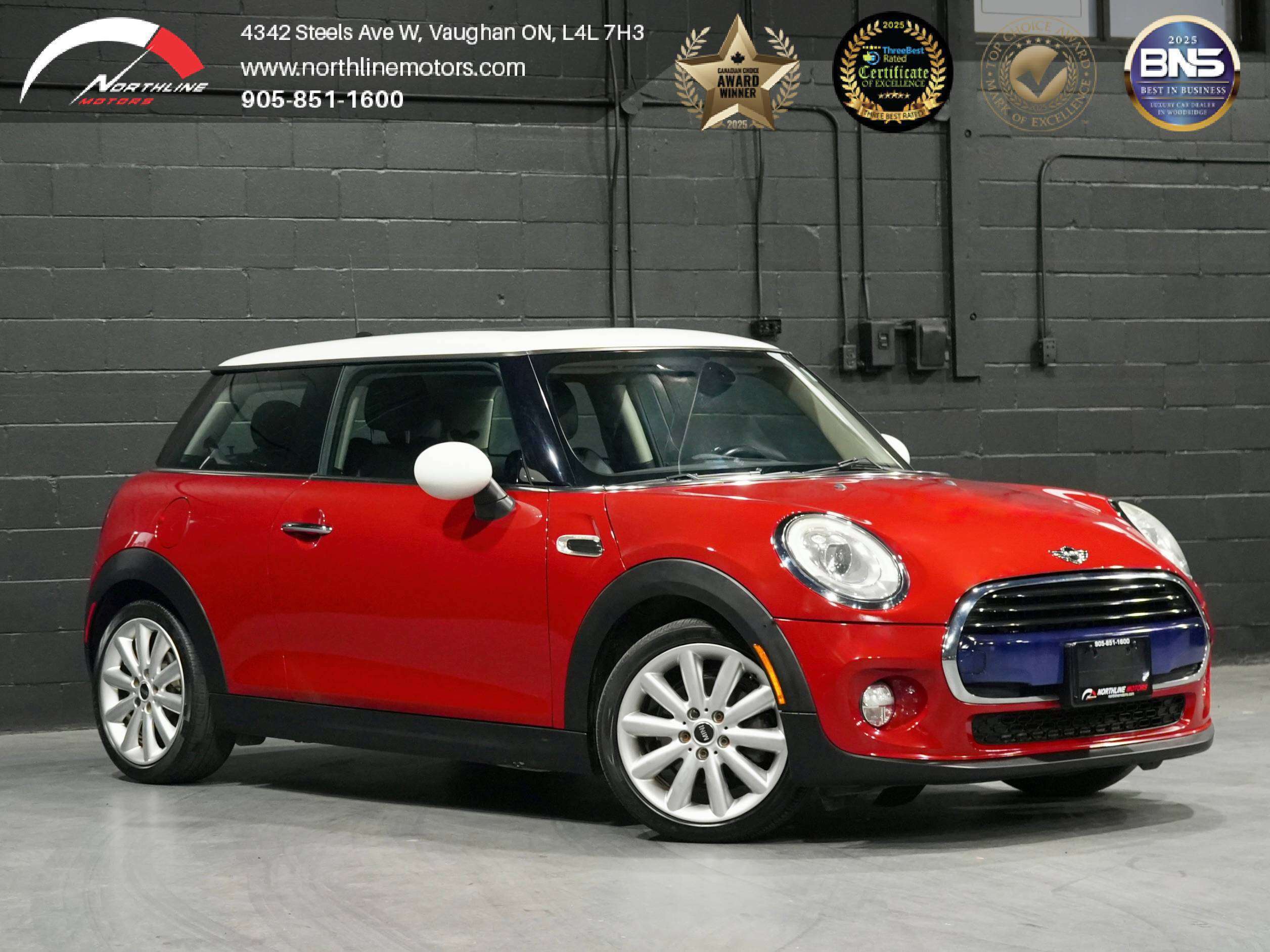 Red 2016 MINI Cooper 2-Door Hatchback FWD Hatchback Front-Wheel Drive Automatic
