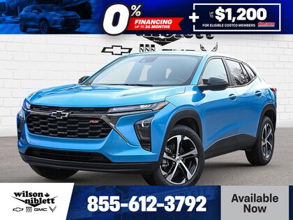 Blue 2026 Chevrolet Trax RS with 1RS FWD SUV / Crossover Front-Wheel Drive Automatic
