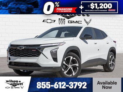 White 2026 Chevrolet Trax RS with 1RS FWD SUV / Crossover Front-Wheel Drive Automatic