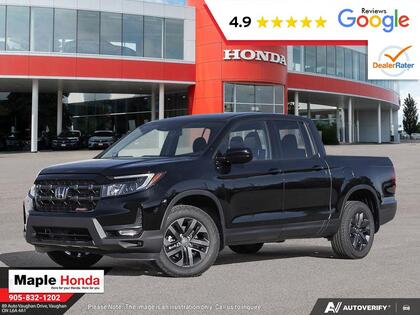 Black 2026 Honda Ridgeline Sport AWD Pickup Truck All-Wheel Drive