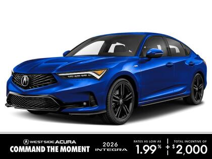 Blue 2026 Acura Integra FWD with Elite and A-SPEC Package Sedan Continuously Variable Transmission