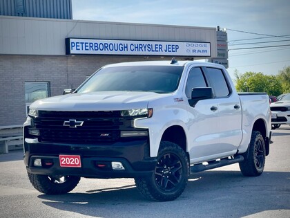 White 2020 Chevrolet Silverado 1500 LT Trail Boss Crew Cab 4WD Pickup Truck Four-Wheel Drive Automatic