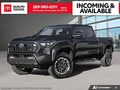 Black 2026 Toyota Tacoma TRD Sport Double Cab 4WD Pickup Truck Four-Wheel Drive Automatic