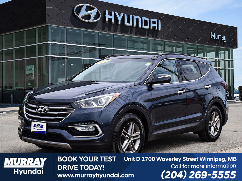 /BLUE 2017 Hyundai Santa Fe Sport 2.4L AWD SUV / Crossover All-Wheel Drive Automatic