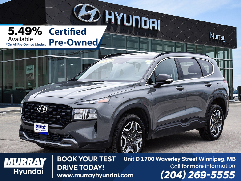 Gray (Hampton Grey) 2022 Hyundai Santa Fe Urban AWD SUV / Crossover