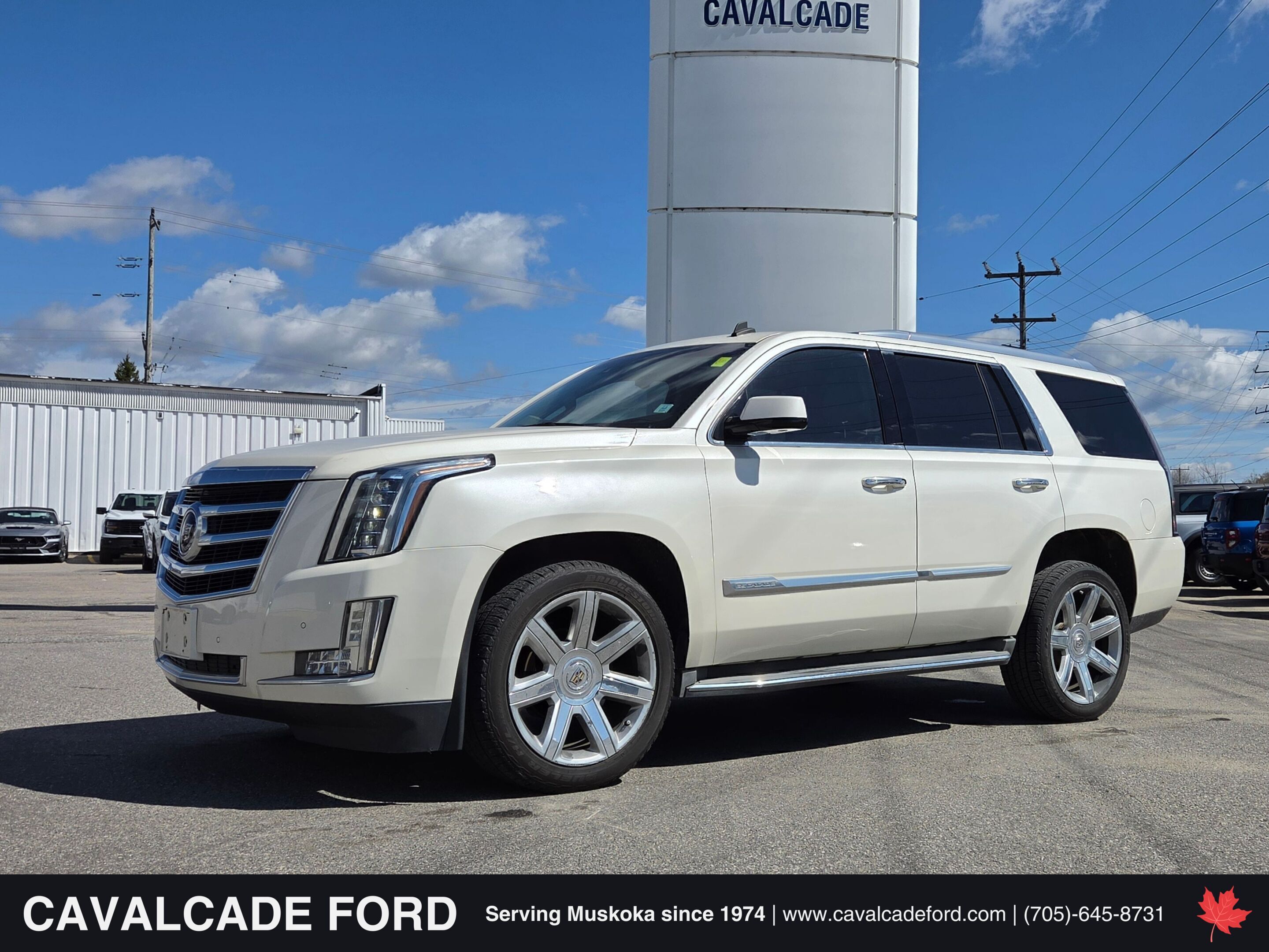 White 2015 Cadillac Escalade Premium 4WD SUV / Crossover Four-Wheel Drive Automatic