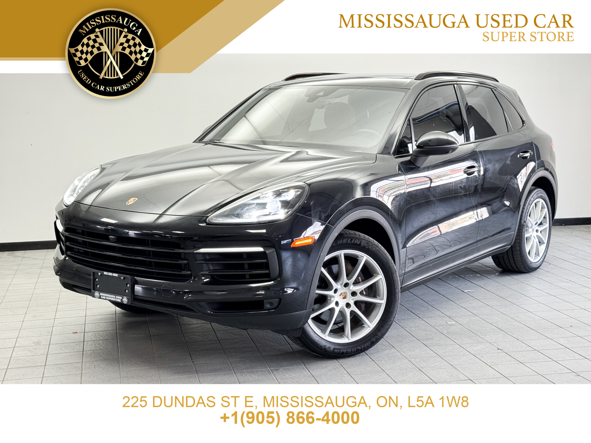 Black 2019 Porsche Cayenne AWD SUV / Crossover All-Wheel Drive Automatic