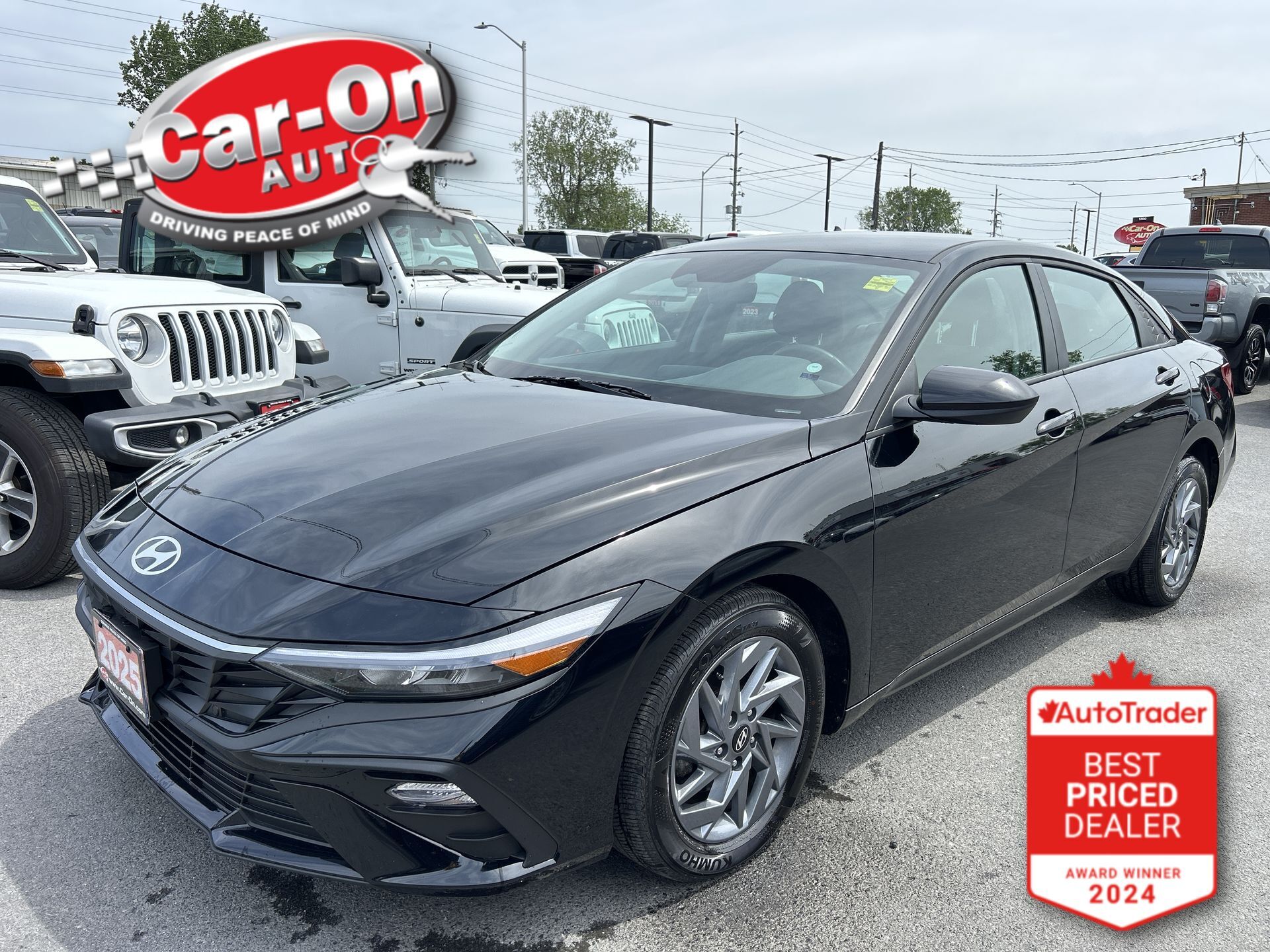 Black 2025 Hyundai Elantra Preferred FWD Sedan Automatic