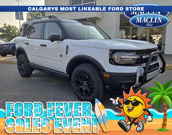 White 2025 Ford Bronco Sport Outer Banks AWD SUV / Crossover All-Wheel Drive 8-Speed Automatic