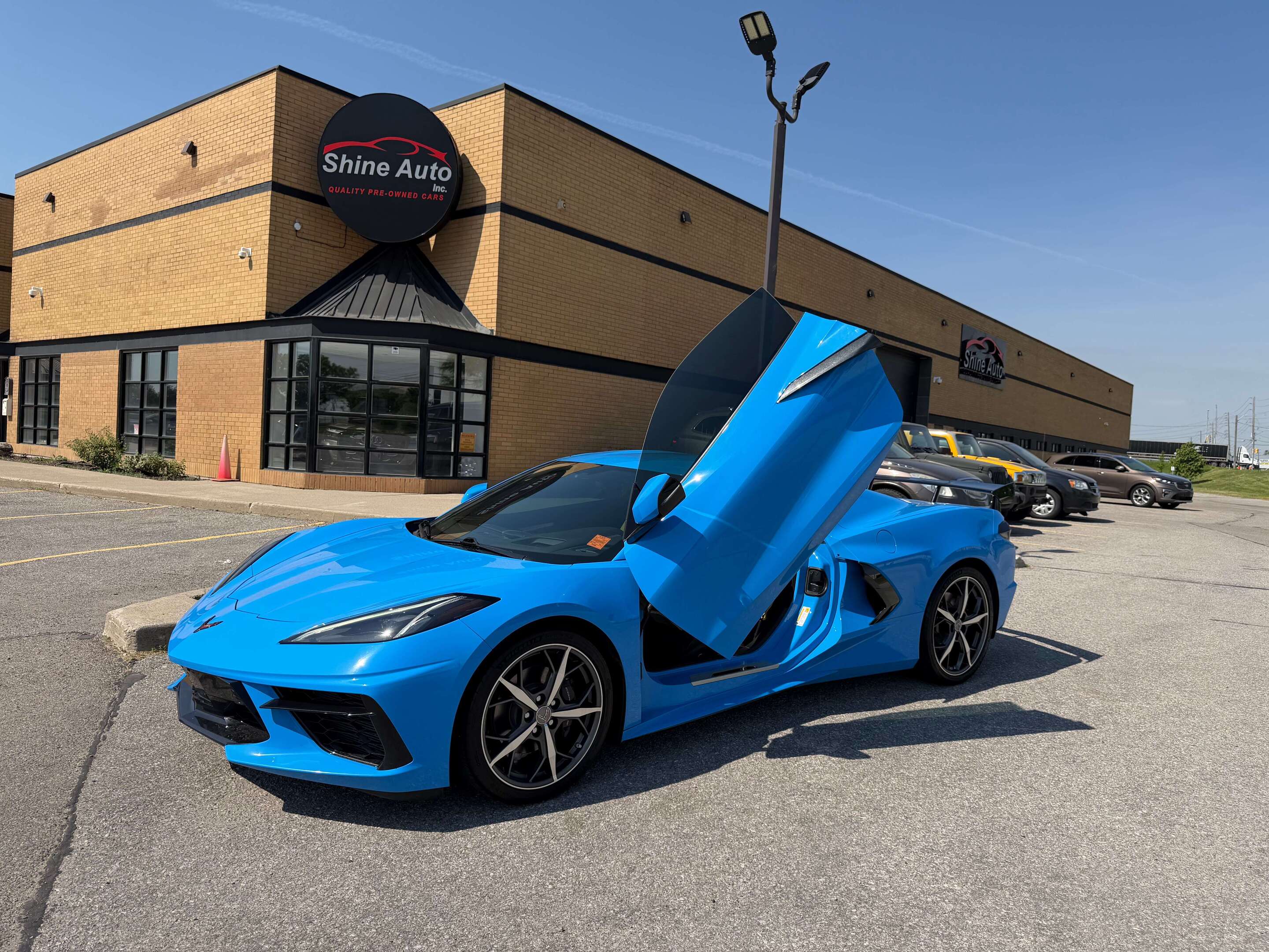Blue 2021 Chevrolet Corvette Stingray 3LT Coupe RWD Coupe Rear-Wheel Drive 8-Speed Automatic