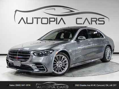 Gray 2021 Mercedes-Benz S-Class S 580 Sedan 4MATIC Sedan All-Wheel Drive Automatic