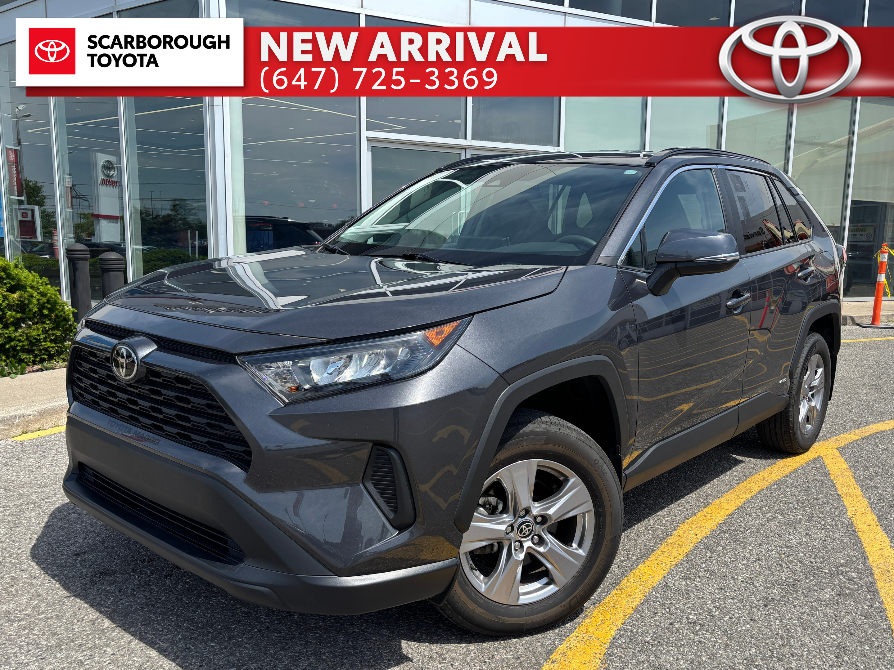 Gray 2025 Toyota RAV4 Hybrid LE AWD SUV / Crossover All-Wheel Drive Continuously Variable Transmission