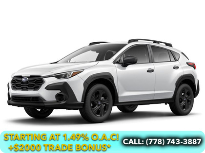 White 2026 Subaru Crosstrek Convenience AWD SUV / Crossover Continuously Variable Transmission