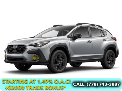 Silver 2026 Subaru Crosstrek Onyx AWD SUV / Crossover Continuously Variable Transmission