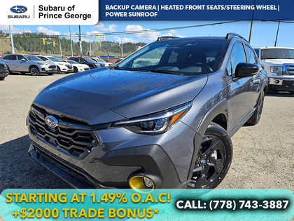 Gray 2026 Subaru Crosstrek Onyx AWD SUV / Crossover Continuously Variable Transmission