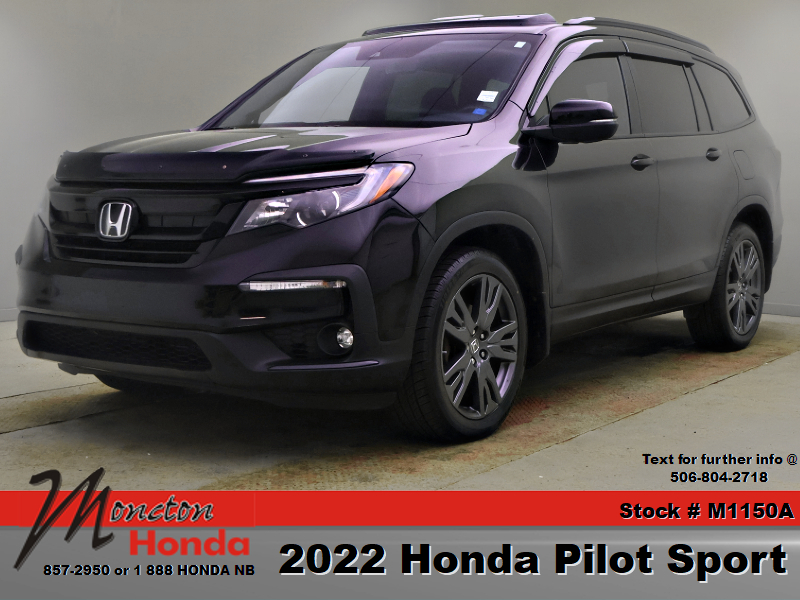 Black 2022 Honda Pilot Sport AWD SUV / Crossover All-Wheel Drive 9-Speed Automatic