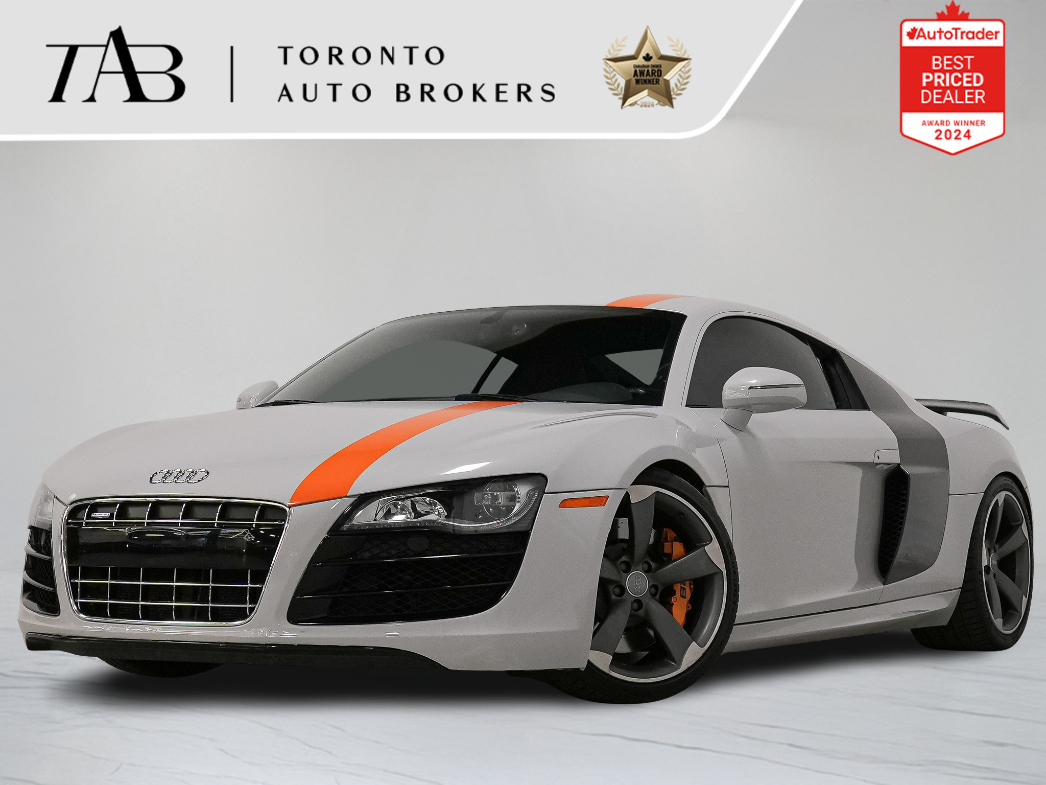 Gray 2012 Audi R8 5.2 quattro Coupe AWD Coupe All-Wheel Drive Automatic