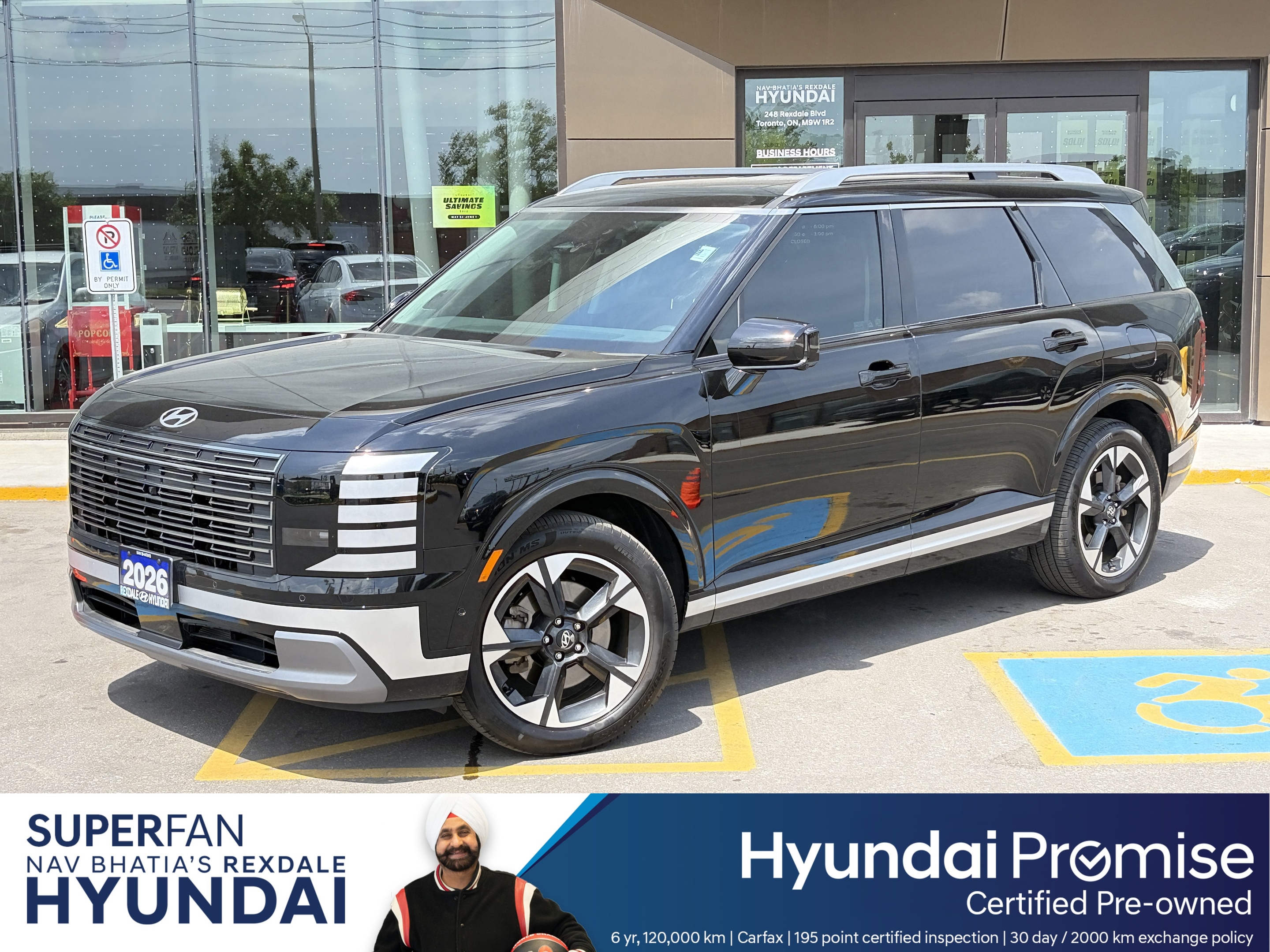 Black 2026 Hyundai Palisade Hybrid Luxury AWD SUV / Crossover 6-Speed Automatic