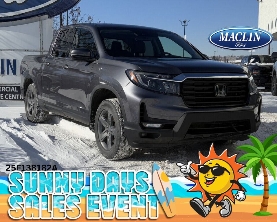 Gray 2022 Honda Ridgeline Touring AWD Pickup Truck 9-Speed Automatic