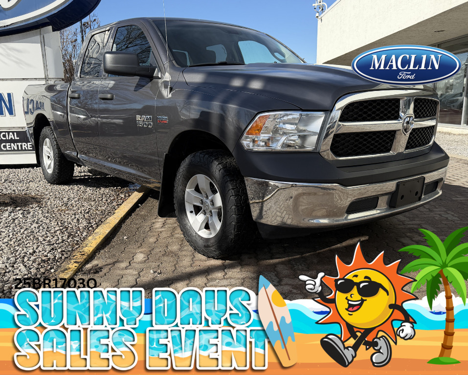 Gray 2018 RAM 1500 SXT Quad Cab 4WD Pickup Truck 8-Speed Automatic