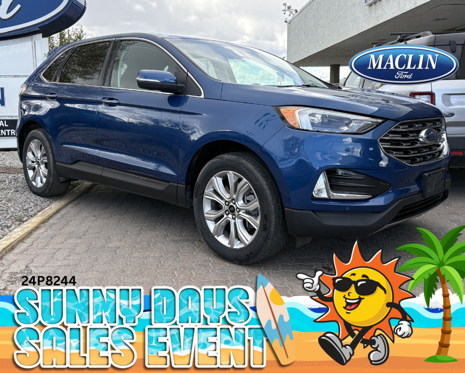 Blue 2024 Ford Edge Titanium AWD SUV / Crossover All-Wheel Drive 8-Speed Automatic