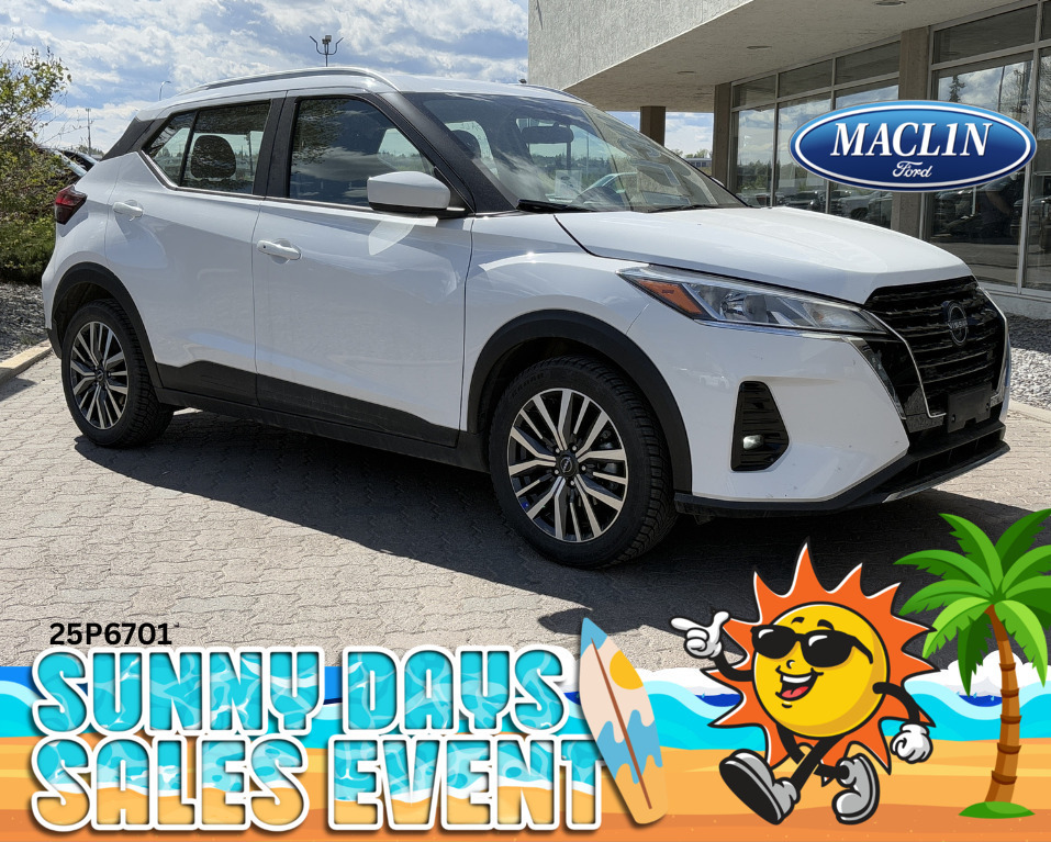White 2025 Nissan Kicks SV FWD SUV / Crossover Front-Wheel Drive Continuously Variable Transmission