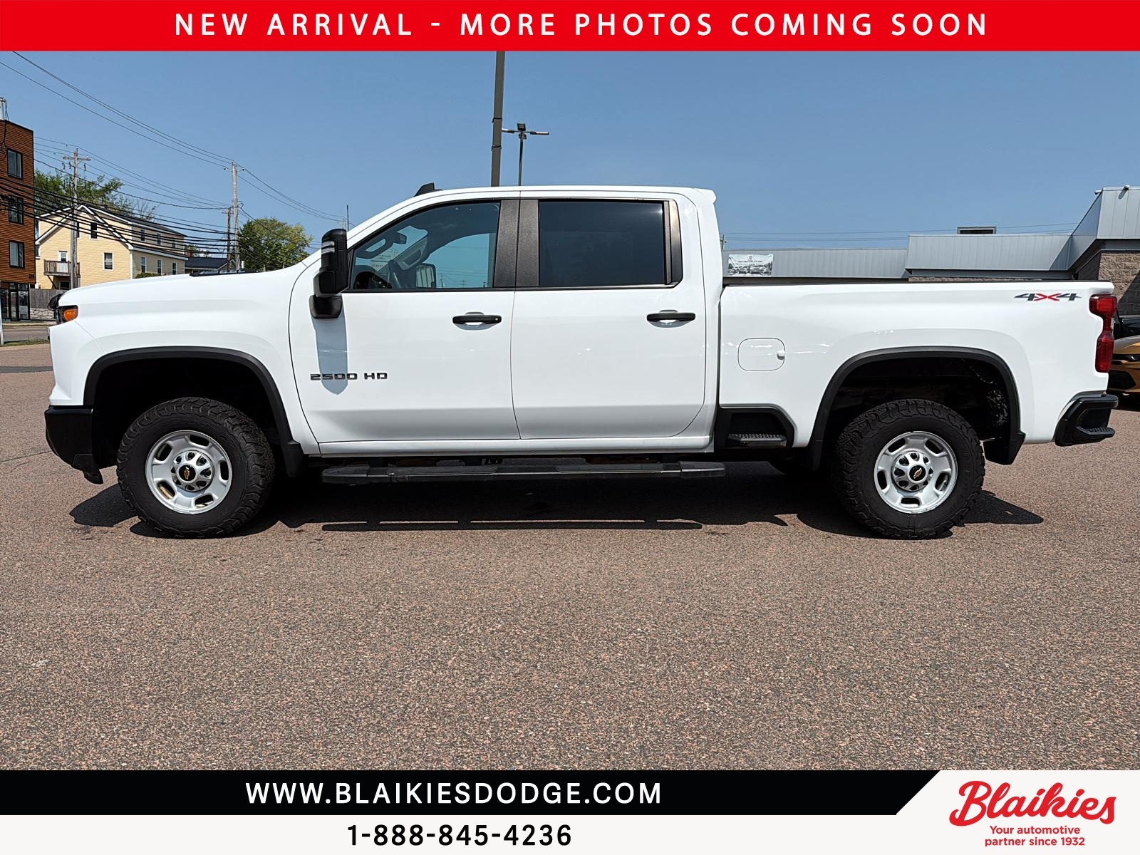 White 2024 Chevrolet Silverado 2500HD Work Truck Crew Cab 4WD Pickup Truck Four-Wheel Drive