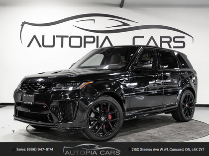 Black 2019 Land Rover Range Rover Sport V8 SVR 4WD SUV / Crossover All-Wheel Drive Automatic