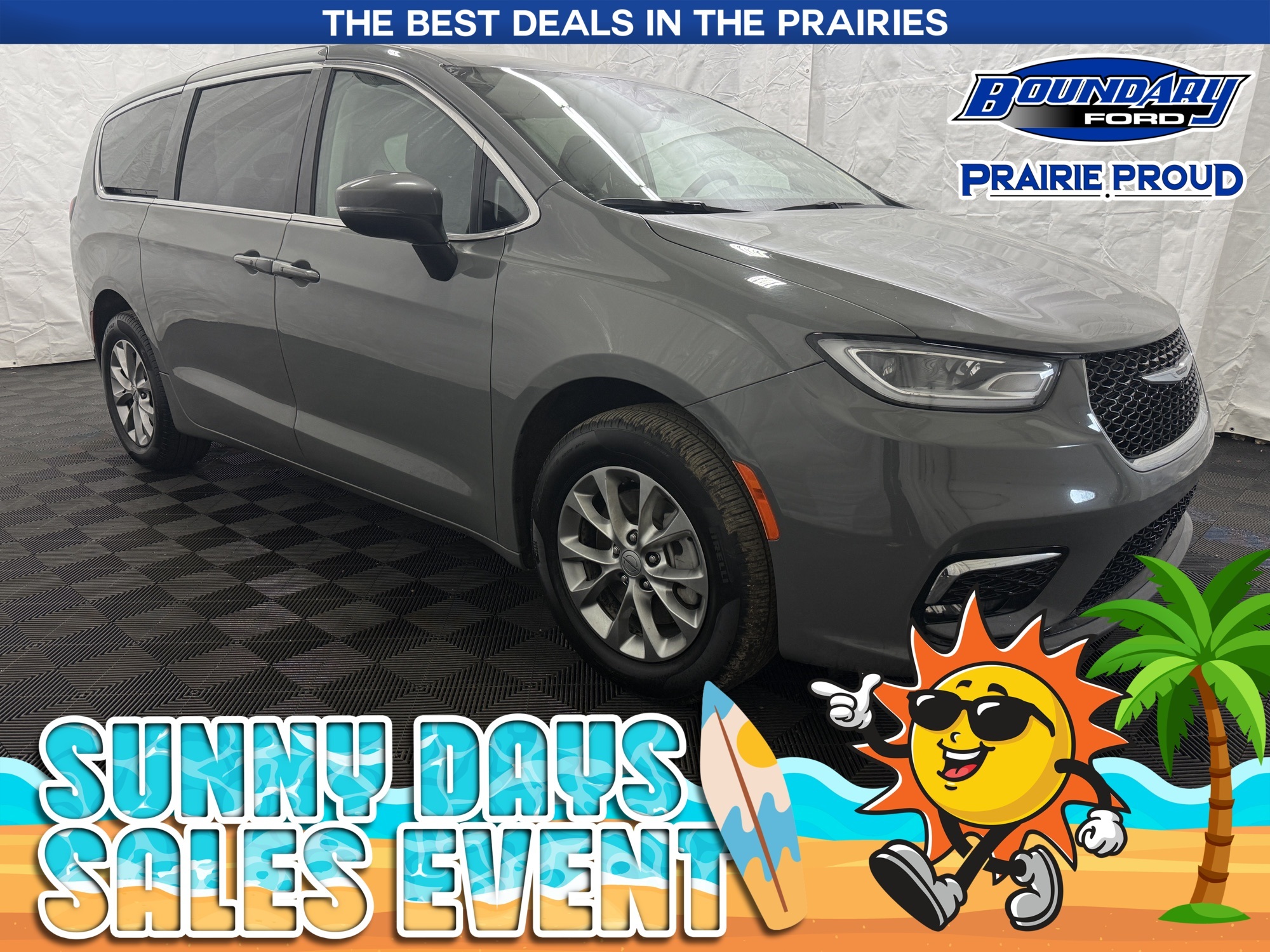 Gray 2023 Chrysler Pacifica Touring L AWD Minivan All-Wheel Drive 9-Speed Automatic